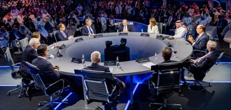 Executive boardroom meeting